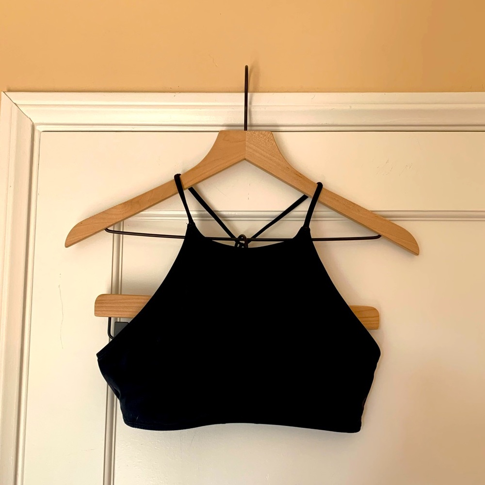 High-Neck Swim Top